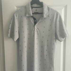 Gray Mens Adicross Golf Polo